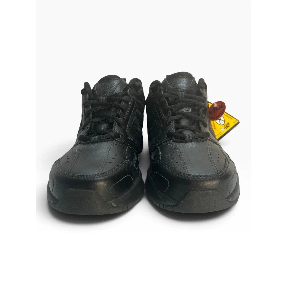 New Balance Men's 608 v2 MX608V2B Triple Black Leather Training Shoes Size 6.5 W